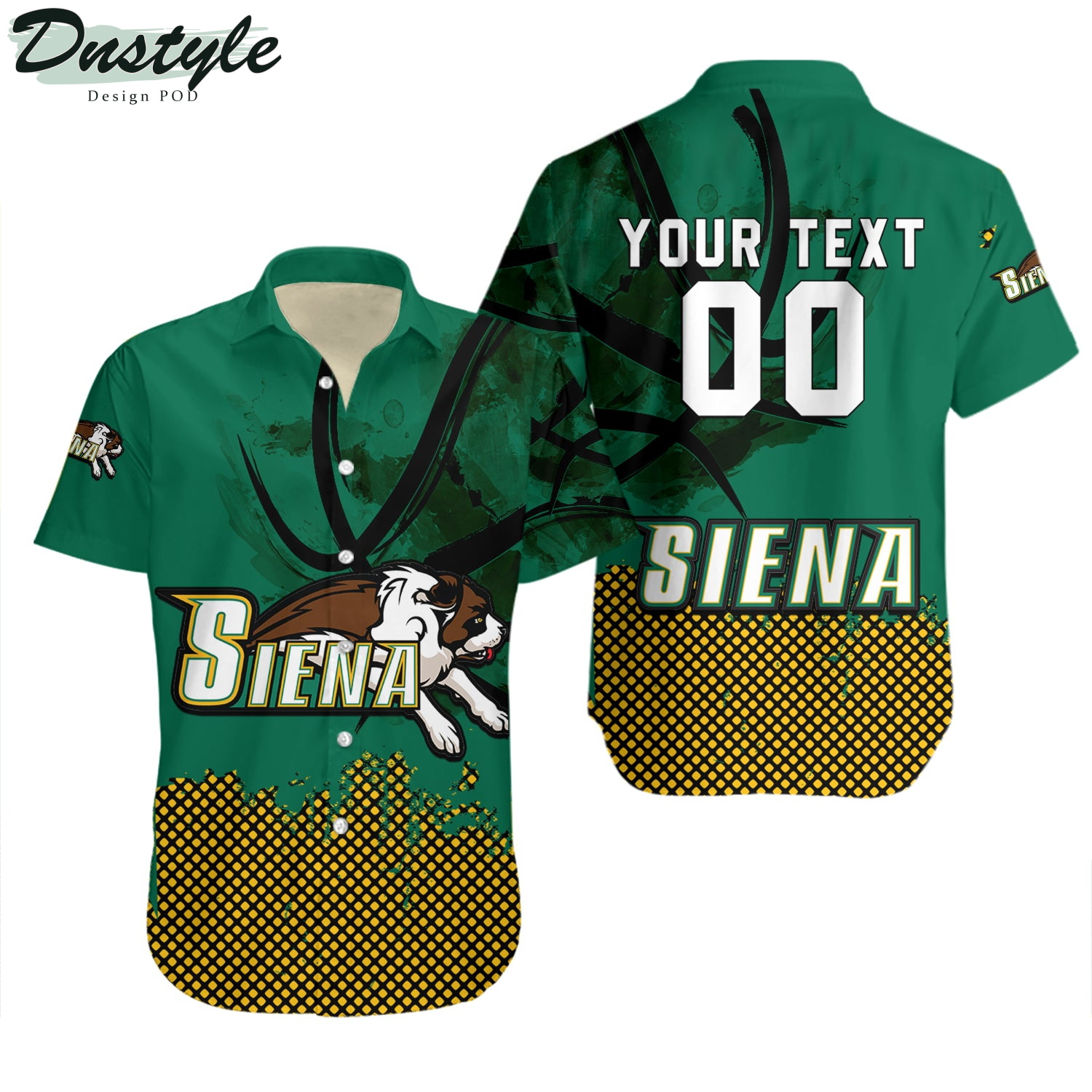 Siena Saints Basketball Net Grunge Pattern Hawaii Shirt