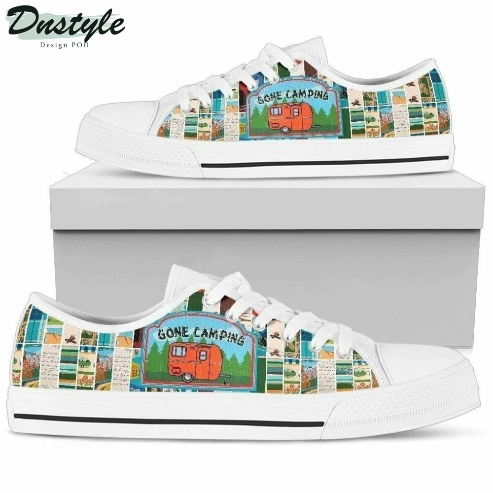 Gone Camping Men Low Top Shoes Sneakers