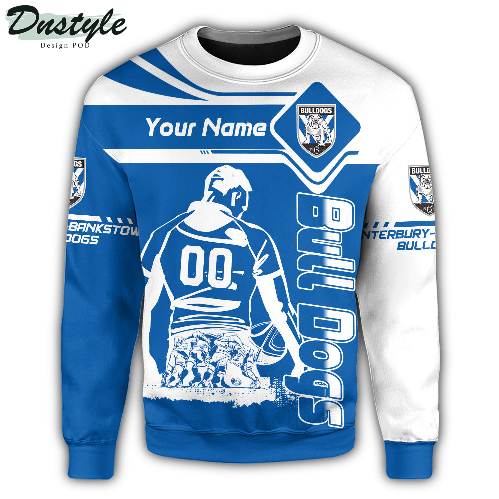 Canterbury-Bankstown Bulldogs Sweatshirt NRL Pentagon Style Personalized