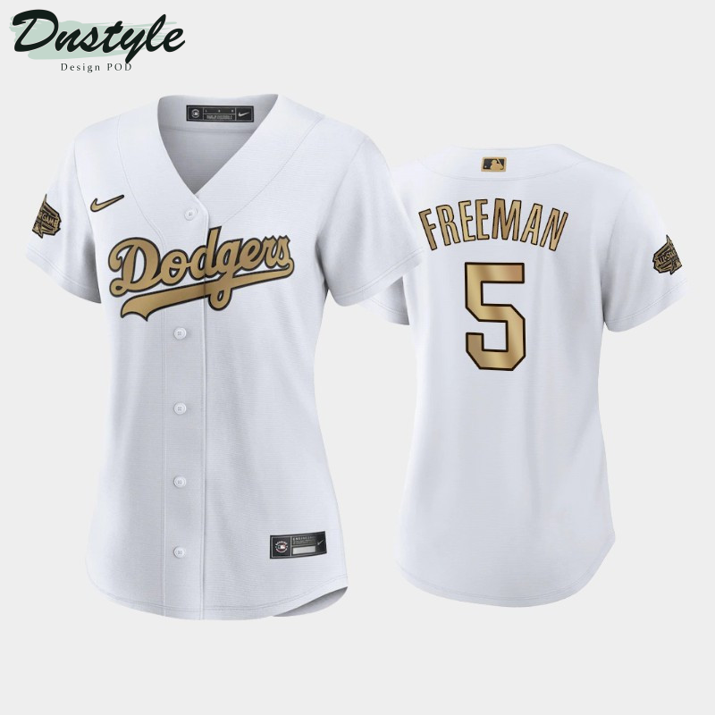 Women's Los Angeles Dodgers Freddie Freeman #5 2022 MLB All-Star Game White Jersey