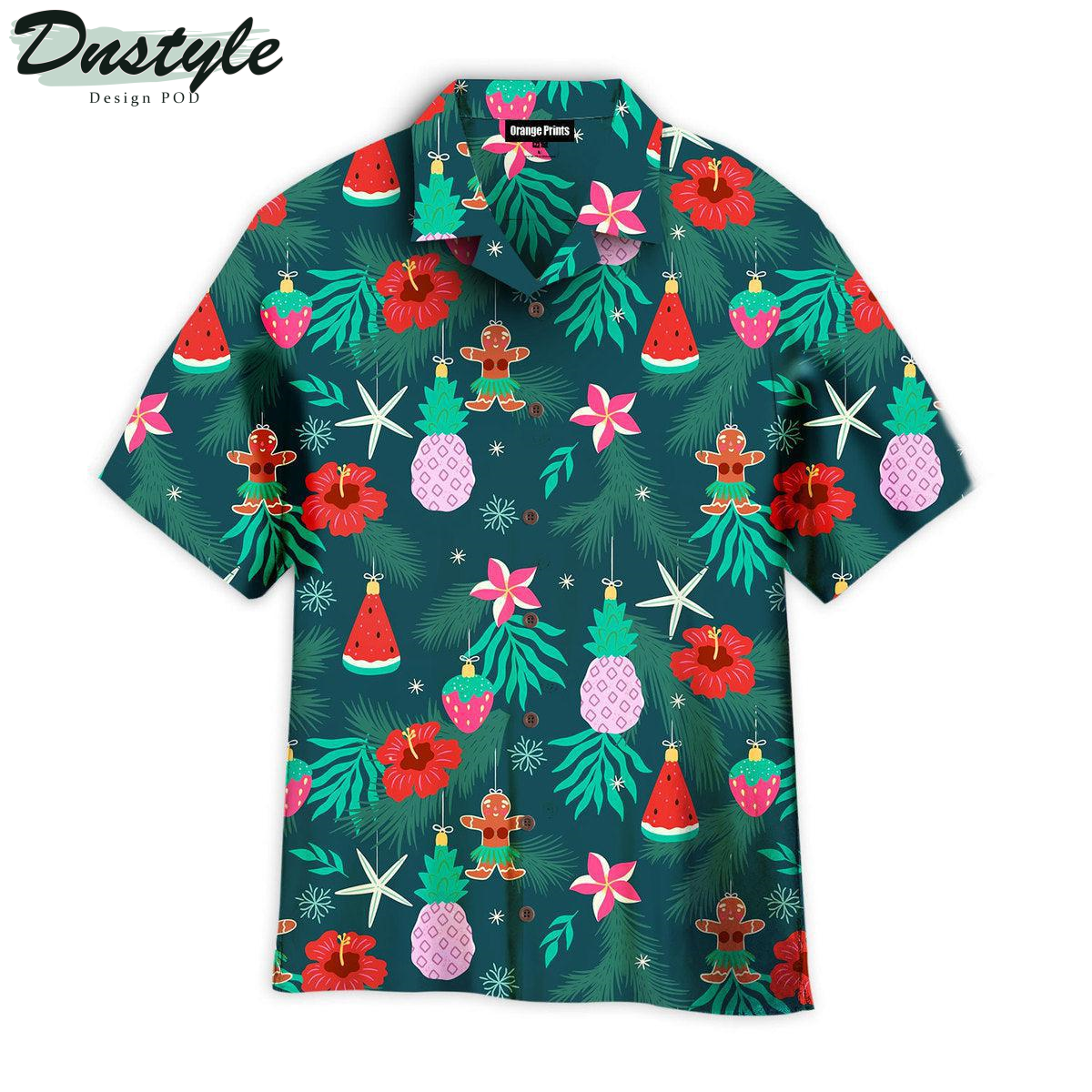 Christmas Tropical Style Pattern Hawaiian Shirt