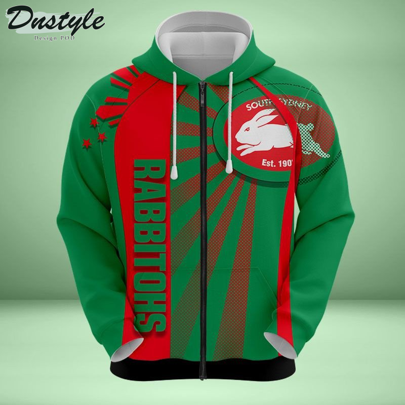 South Sydney Rabbitohs all over printed hoodie t-shirt