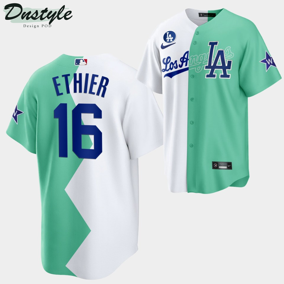 Los Angeles Dodgers Andre Ethier 2022 All-Star Celebrity Softball Game #16 White Green Jersey