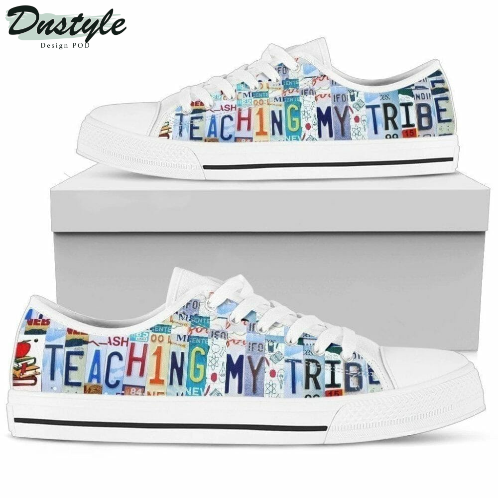 Teaching My Tribe Teachers Low Top Shoes Sneakers