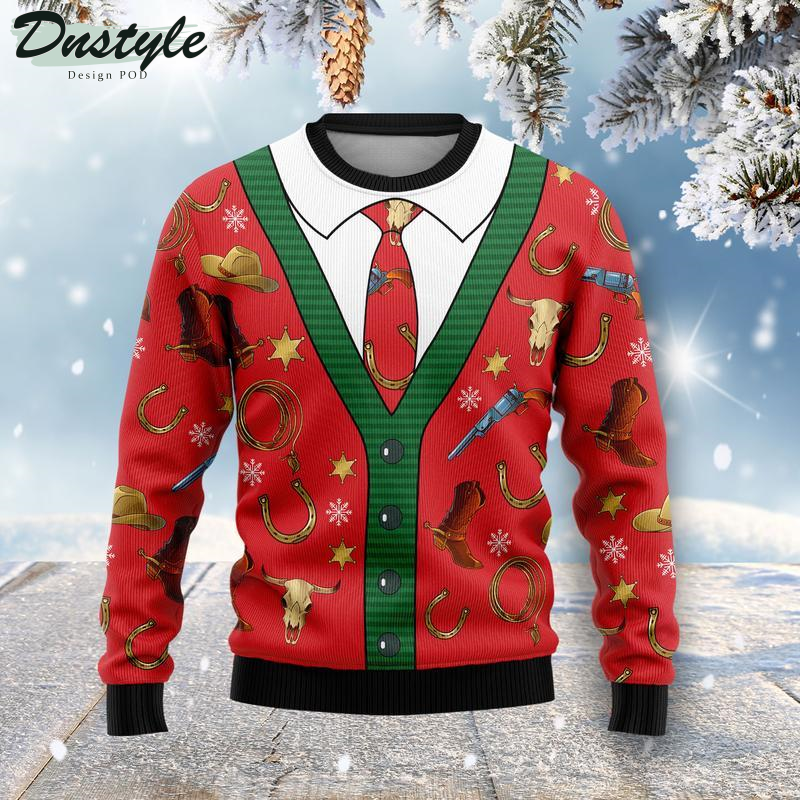 Cowboy Ugly Christmas Sweater