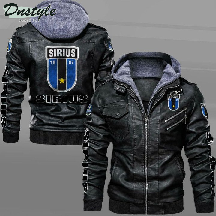 IK Sirius Fotboll leather jacket