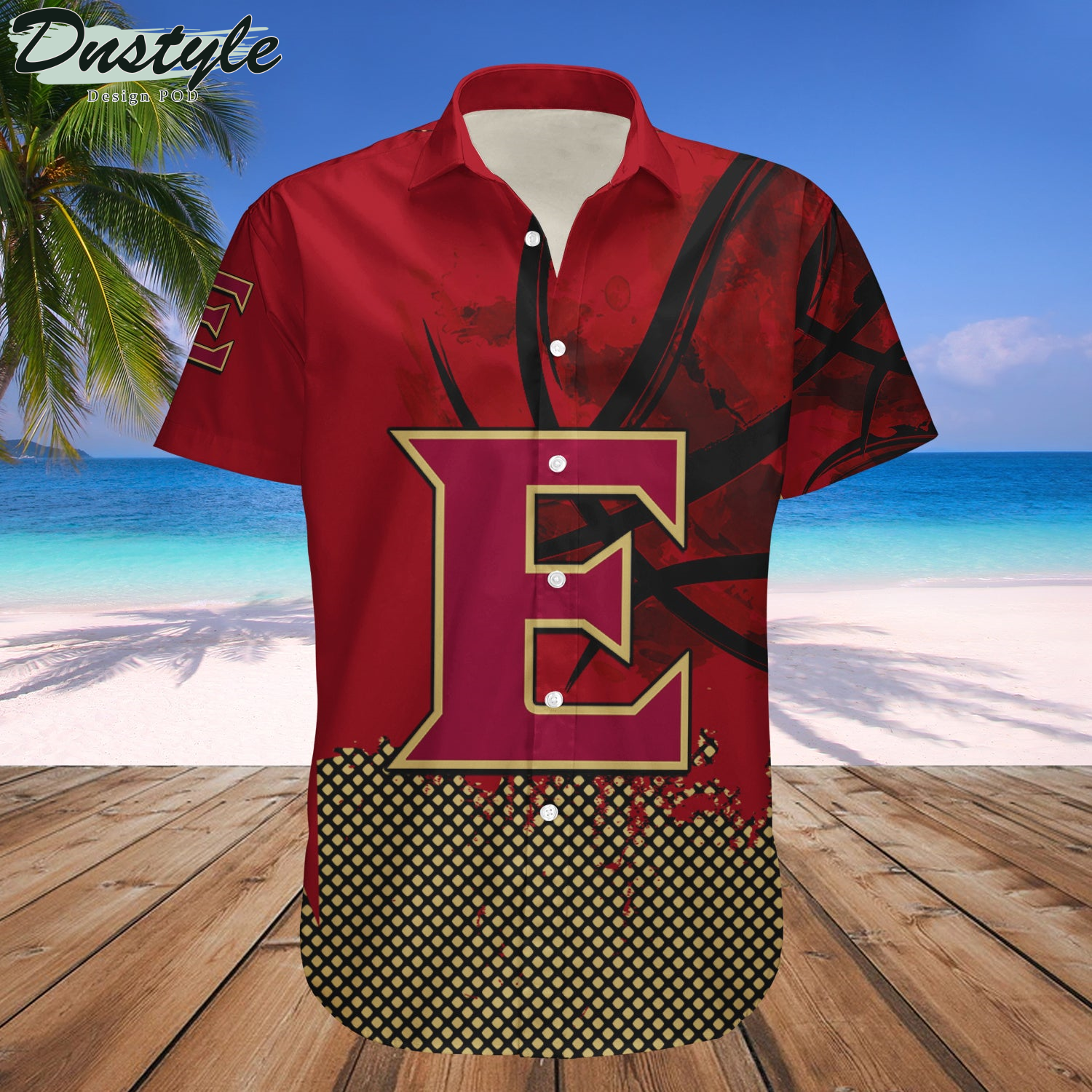 Elon Phoenix Basketball Net Grunge Pattern Hawaii Shirt