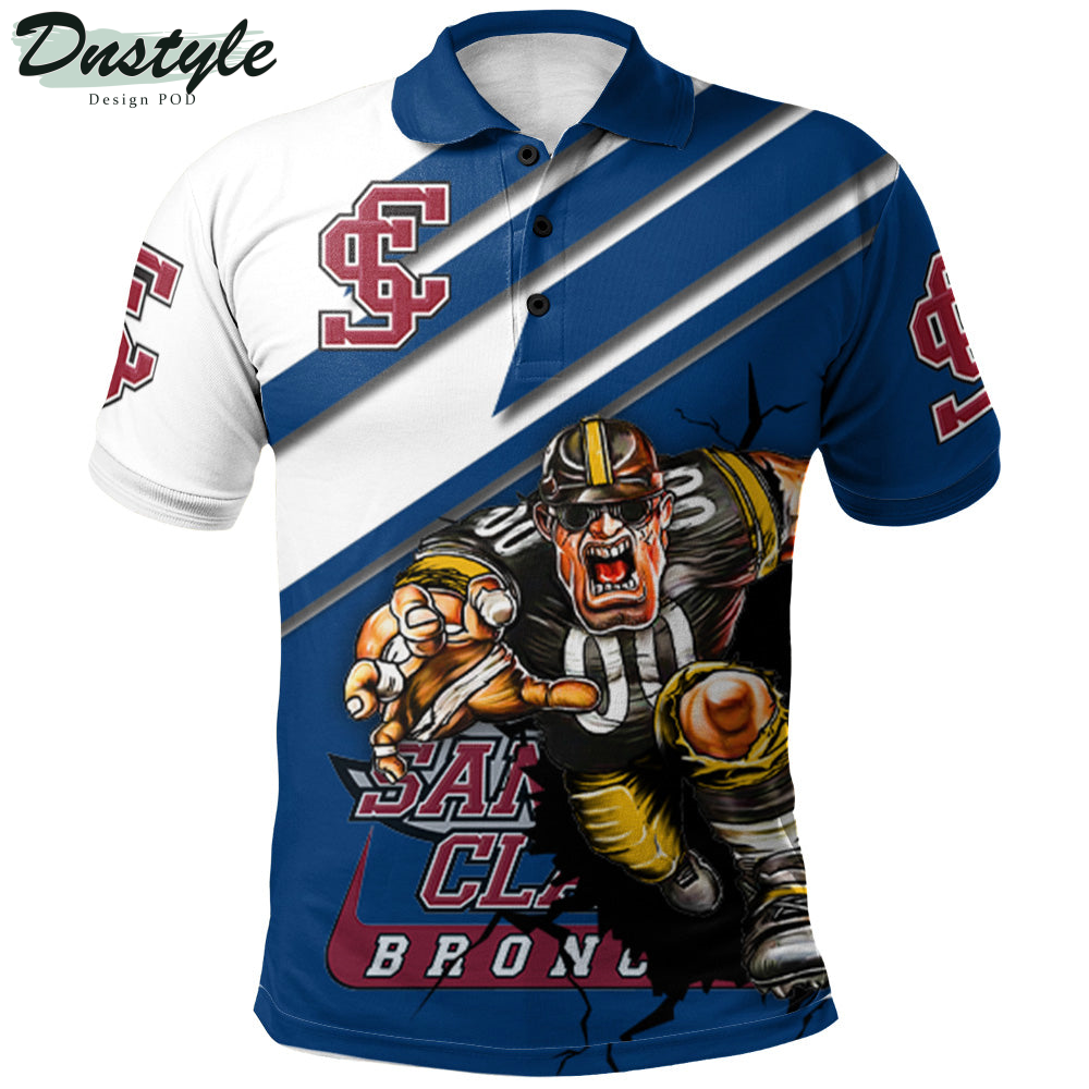 Santa Clara Broncos Mascot Polo Shirt