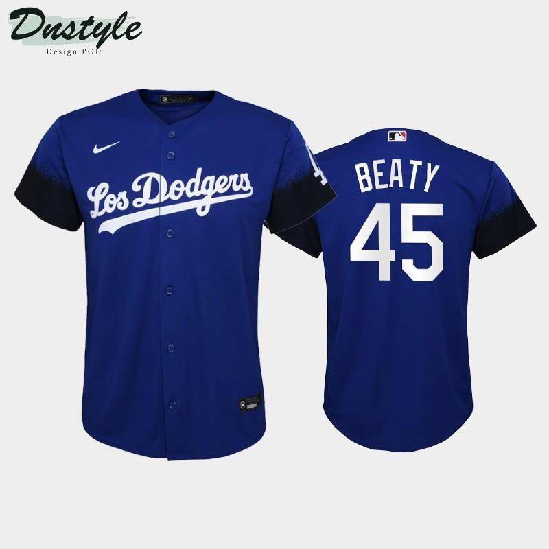 2021 City Connect Dodgers #21 Walker Buehler Jersey Royal MLB Jersey