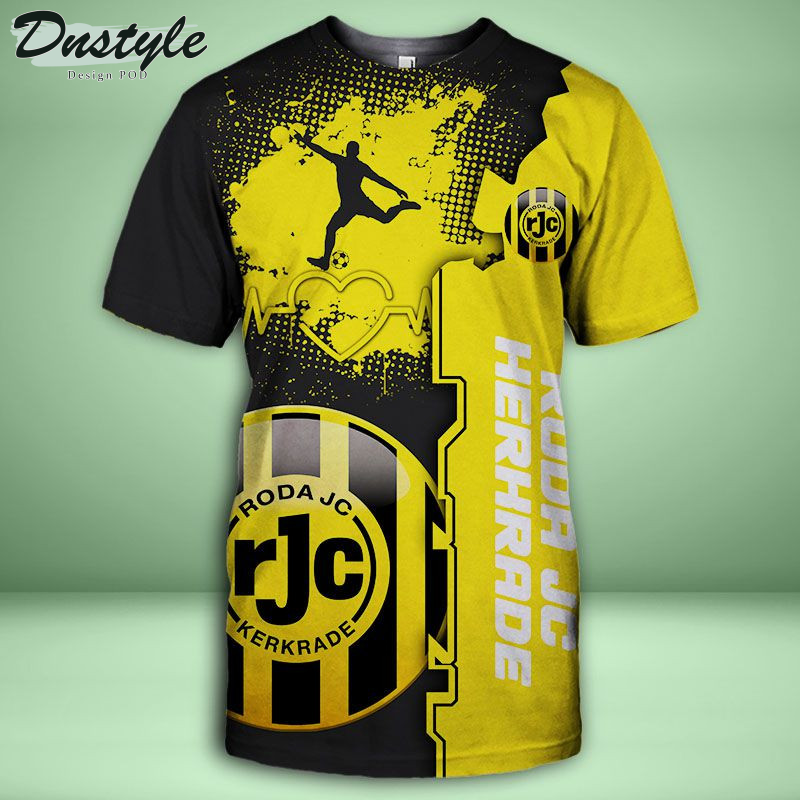 Roda JC Kerkrade T-shirt met capuchon en all-over print