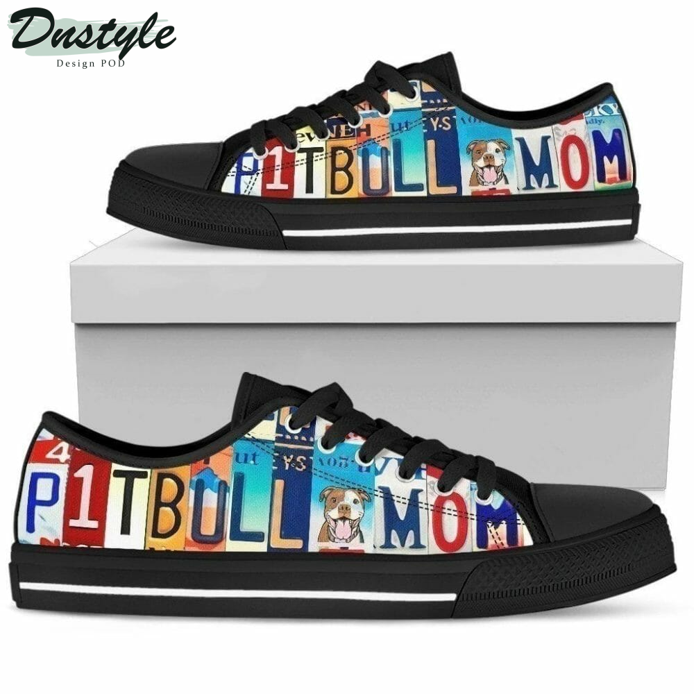 Pitbull Mom Low Top Shoes Sneakers