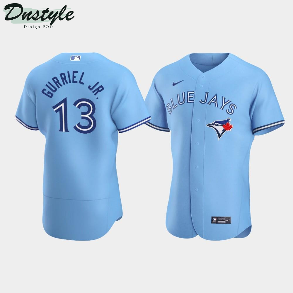 Men's Toronto Blue Jays #13 Lourdes Gurriel Jr. Blue Alternate Jersey MLB Jersey