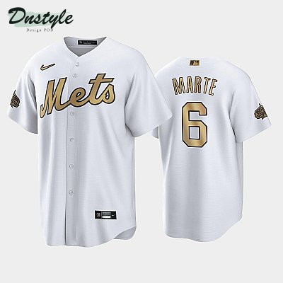 2022 MLB All-Star Game NL New York Mets White #6 Starling Marte Jersey