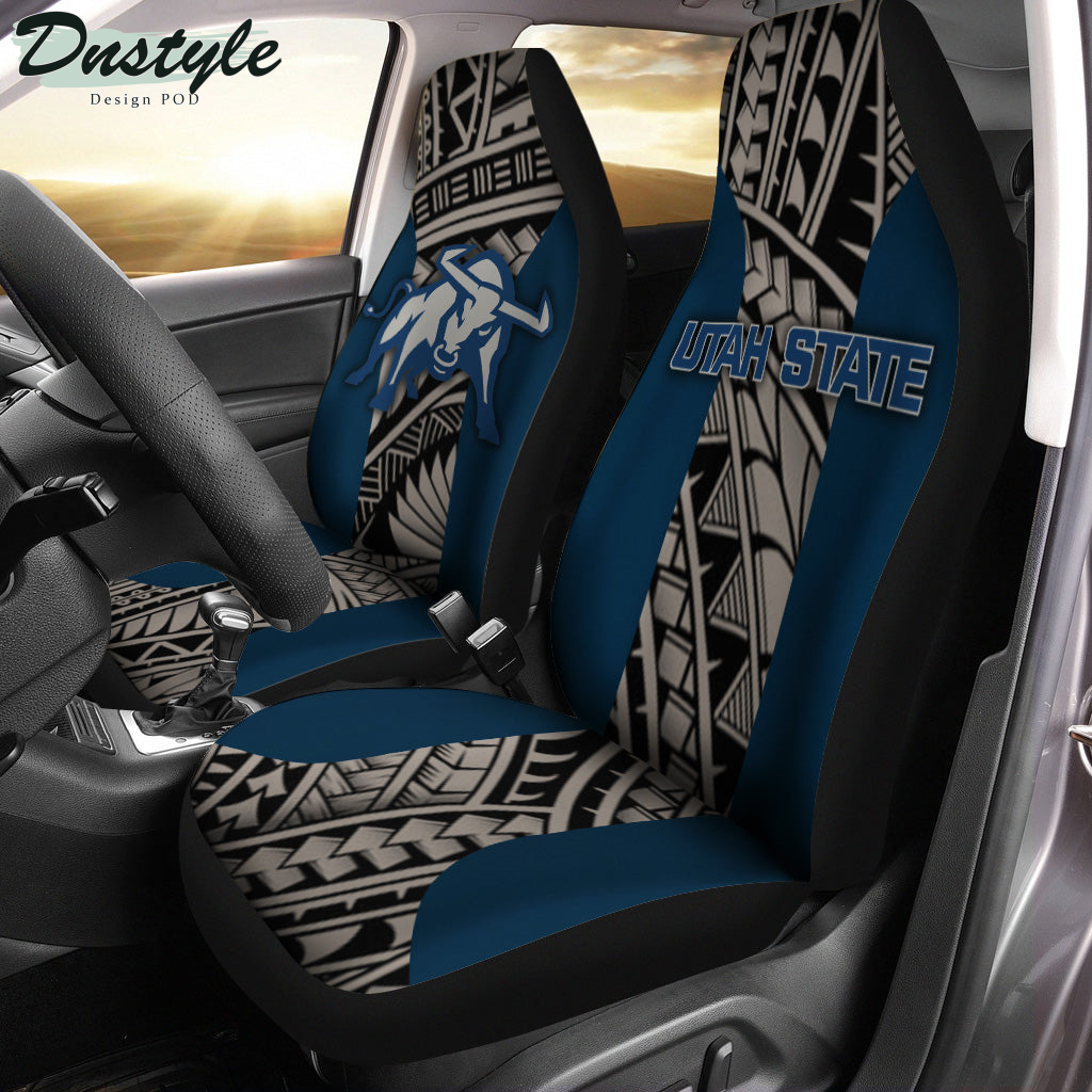Utah State Aggies Polynesian Car Seat Cover