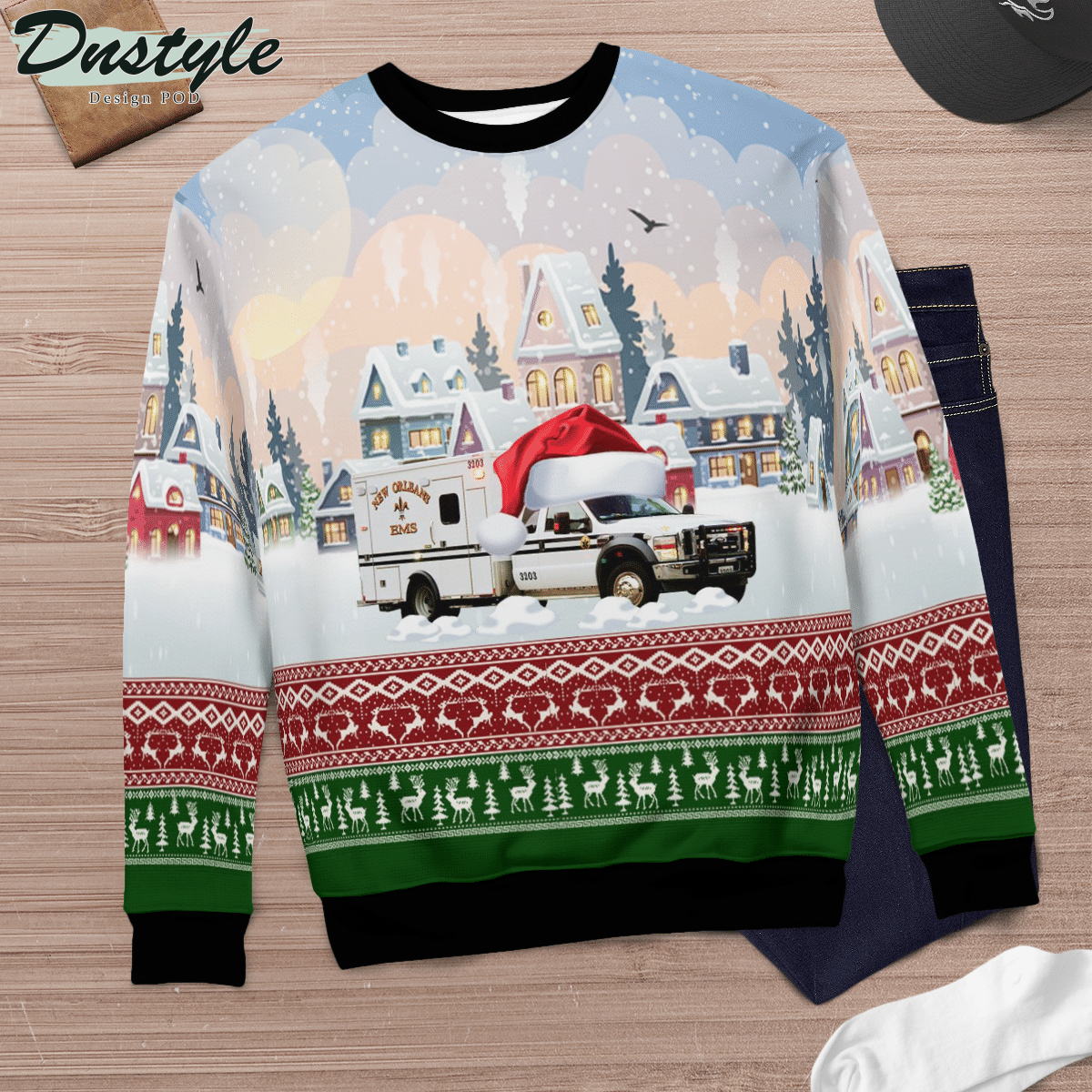 Louisiana New Orleans Ugly Christmas Sweater