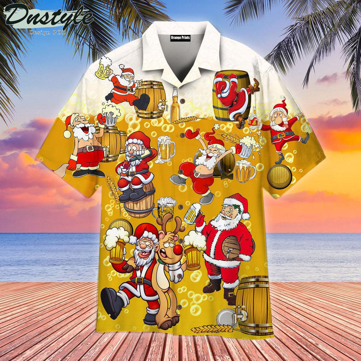 Christmas In July Dear Santa Heres Your Beer Hawaiian Shirt
