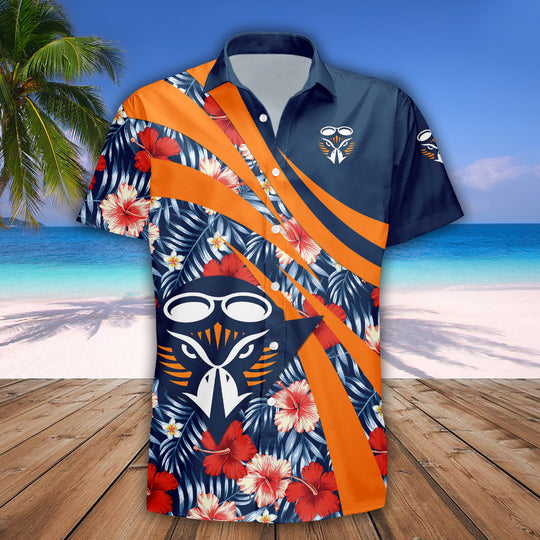 UT Martin Skyhawks Hibiscus Sport Hawaiian Shirt