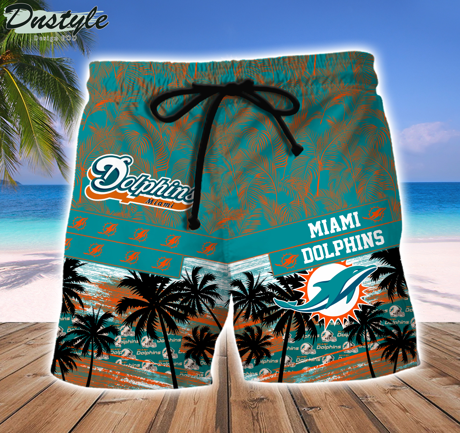 Miami Dolphins Team NFL Hawaiian Shirt And Beach Short