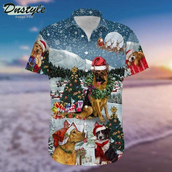 Lovely Dogs Under Christmas Hawaiian Shirt