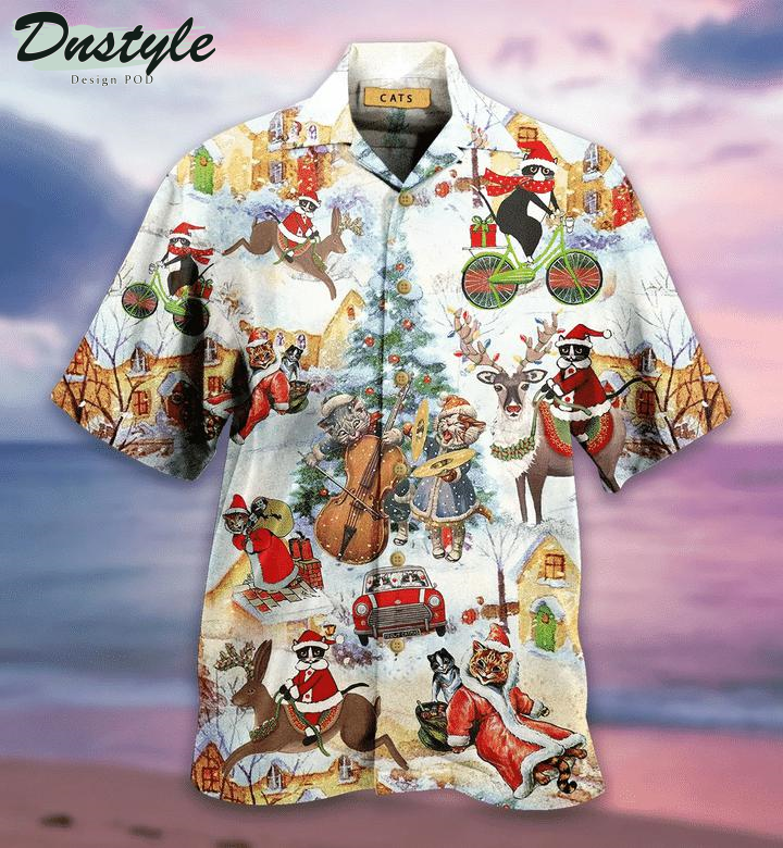 Merry Christmas Pine Tree Hawaiian Shirt