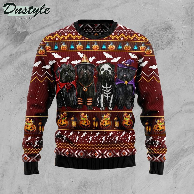 Affenpinscher Dog Halloween Ugly Christmas Sweater