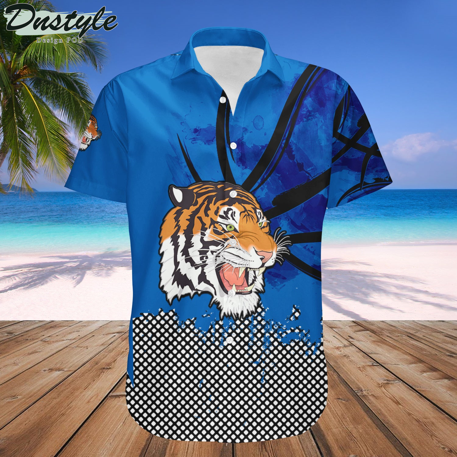 Tennessee State Tigers Basketball Net Grunge Pattern Hawaii Shirt