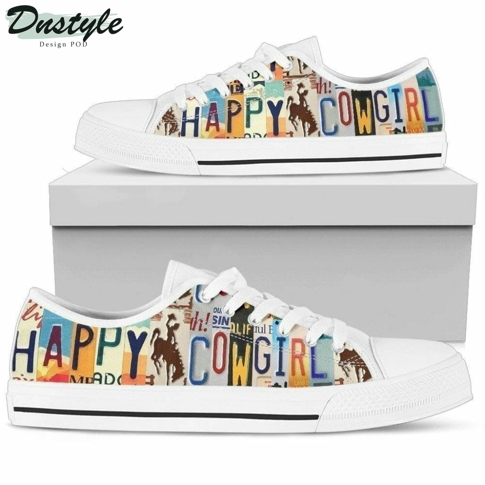 Happy Cowgirl Low Top Shoes Sneakers