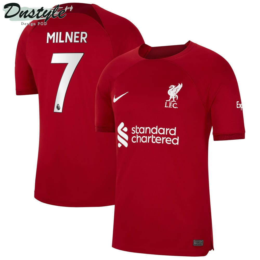 Milner #7 Liverpool Men 2022/23 Home Jersey - Red
