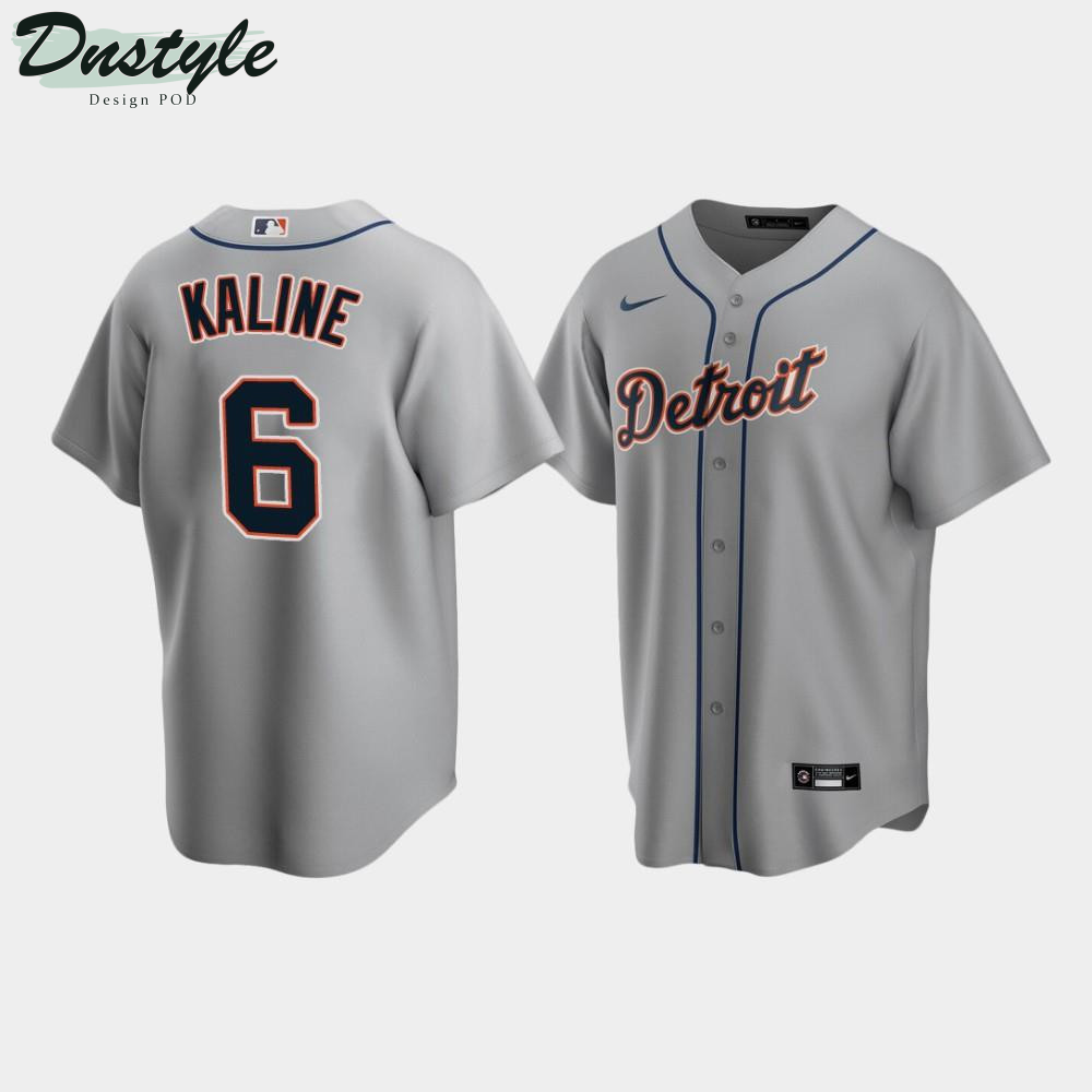 Men’s Detroit Tigers #6 Al Kaline Gray Road Jersey MLB Jersey