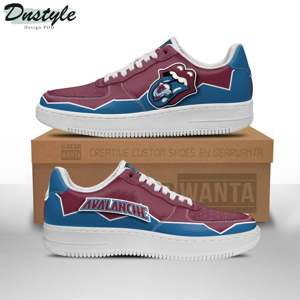 Colorado Avalanche Air Sneakers Air Force 1 Shoes Sneakers