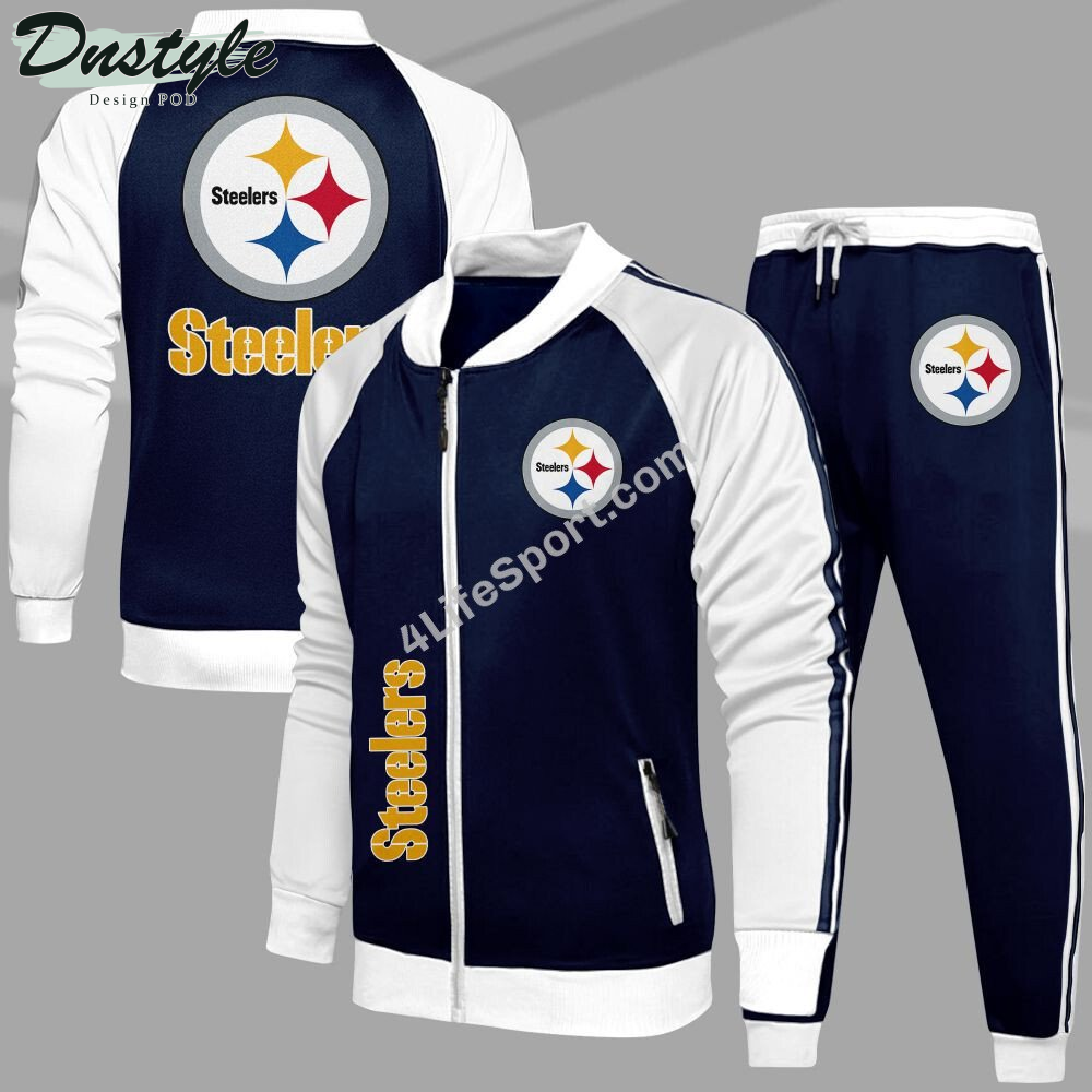 Pittsburgh Steelers Tracksuits Jacket Bottom Set