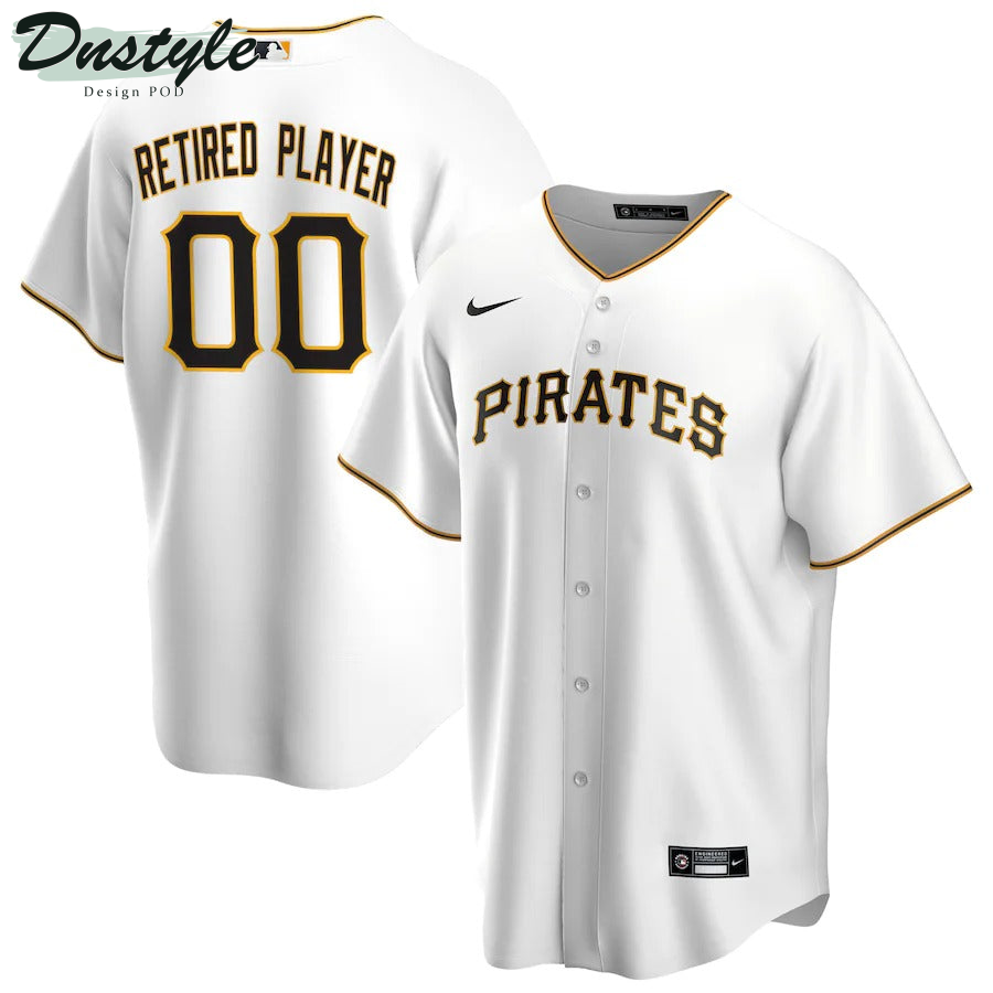 Men's Pittsburgh Pirates Nike White Home Pick-A-Player Retired Roster Replica Custom Jersey