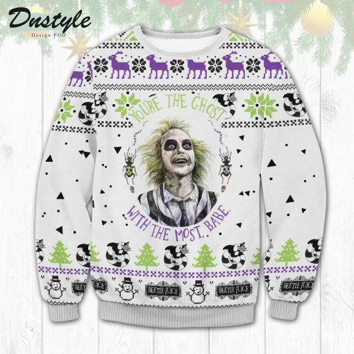 Beetlejuice You're The Ghost With The Most Babe Ugly Sweater