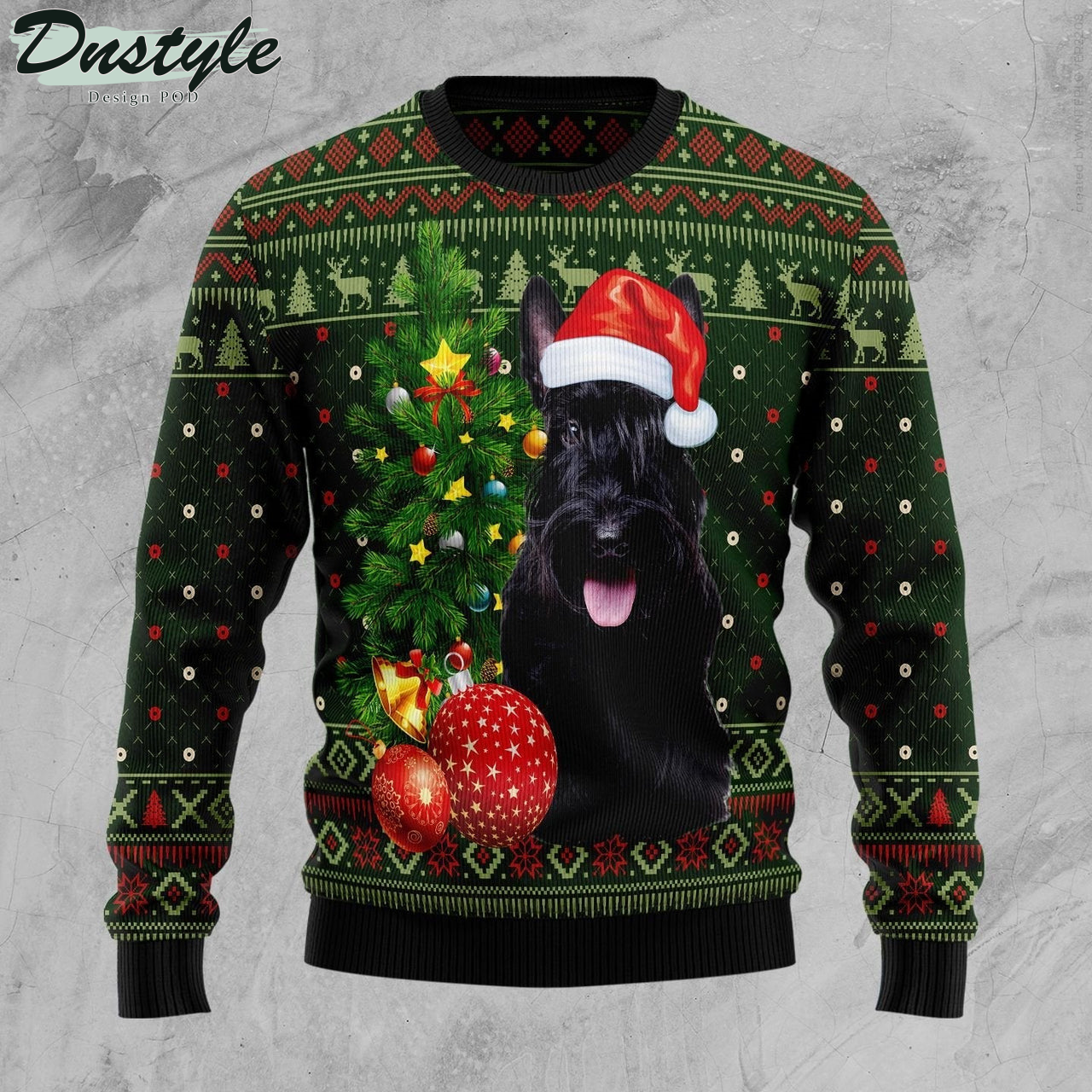 Scottish Terrier Cute Christmas Ugly Christmas Sweater