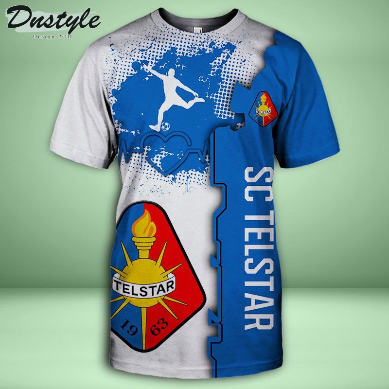 SC Telstar T-shirt met capuchon en all-over print