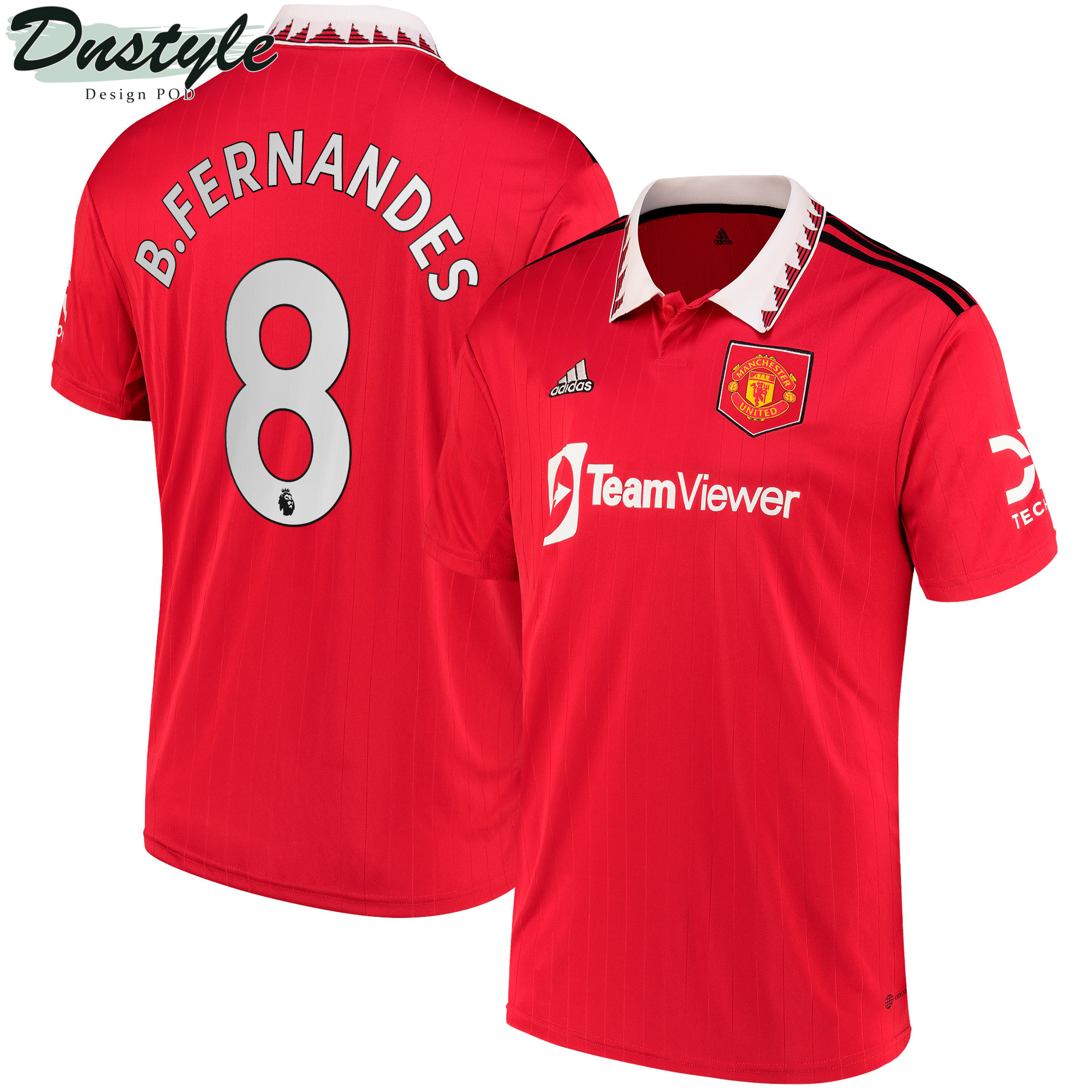Bruno Fernandes #8 Manchester United Youth 2022/23 Home Player Jersey - Red