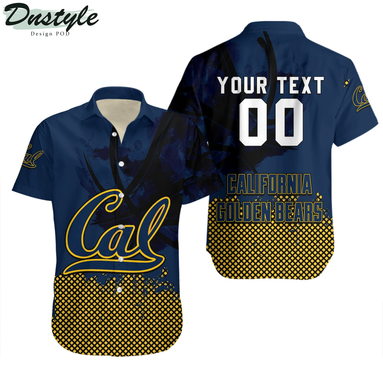 California Golden Bears Basketball Net Grunge Pattern Hawaii Shirt