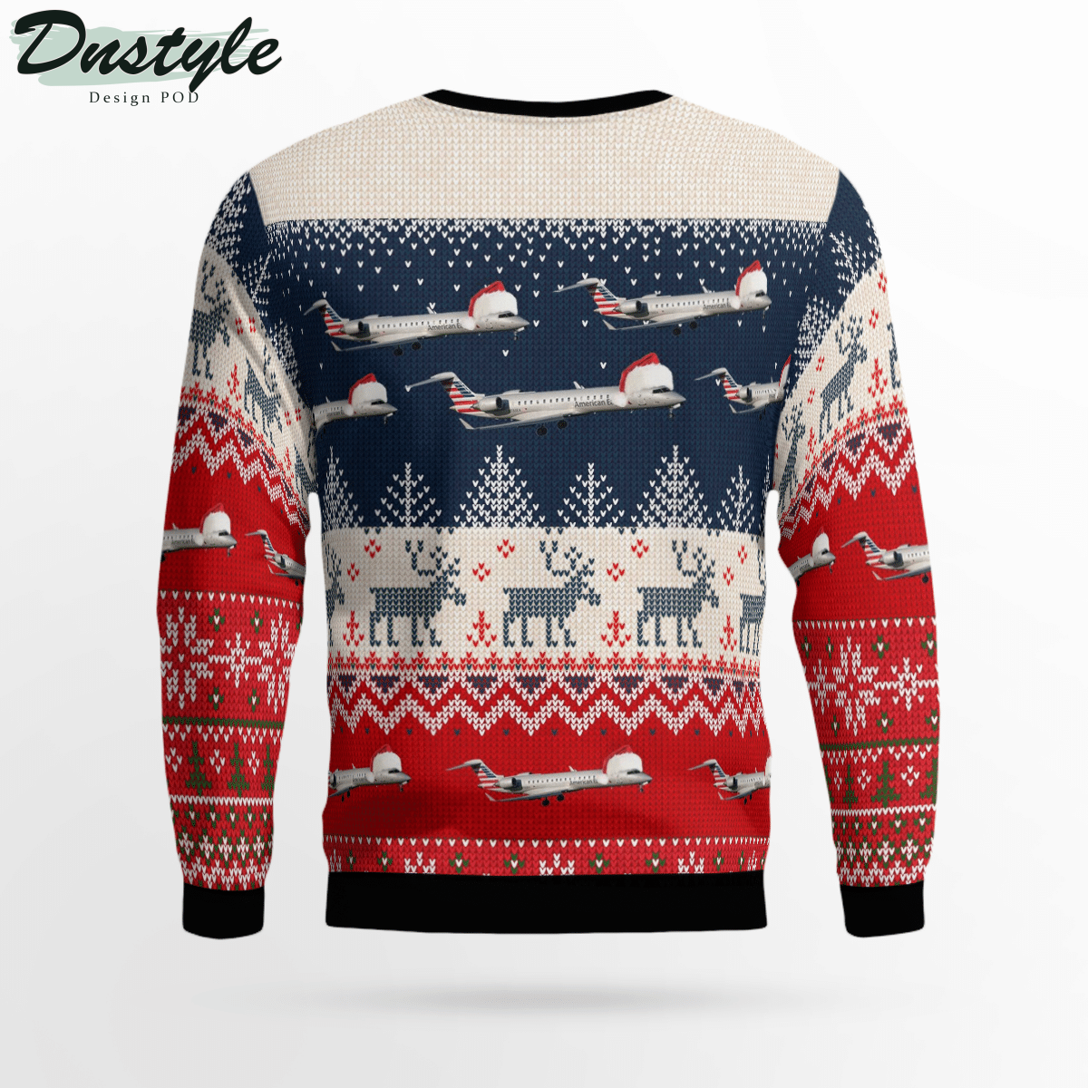 PSA Airlines Bombardier CRJ700 Ugly Christmas Sweater