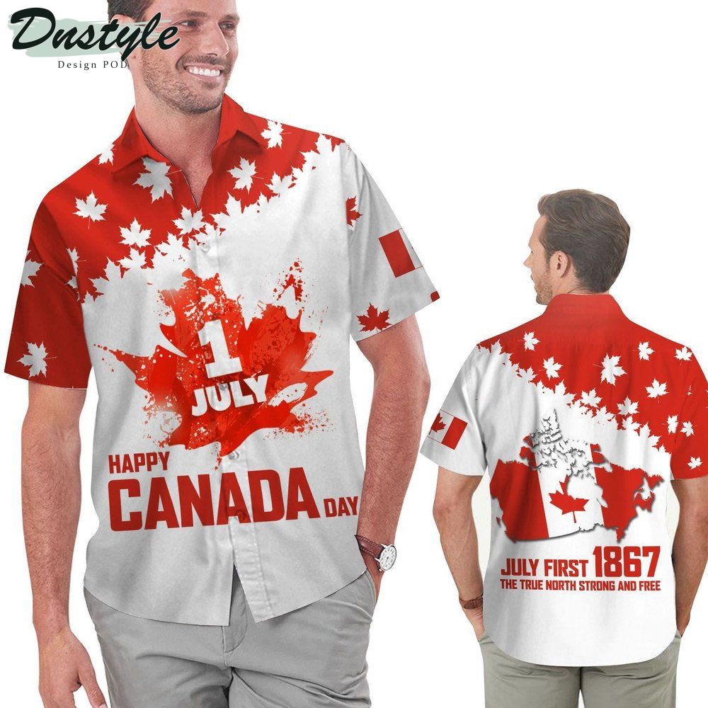 Happy Canada Day July First 1867 Hawaiian Shirt