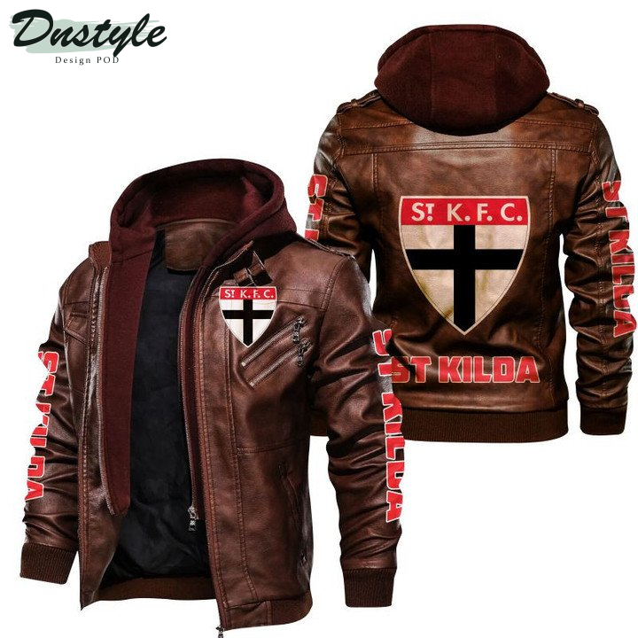 St Kilda Football Club Leather Jacket