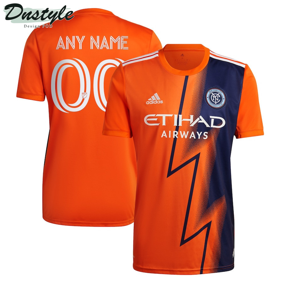 New York City FC 2022 The Volt Kit Custom Men Jersey - Orange