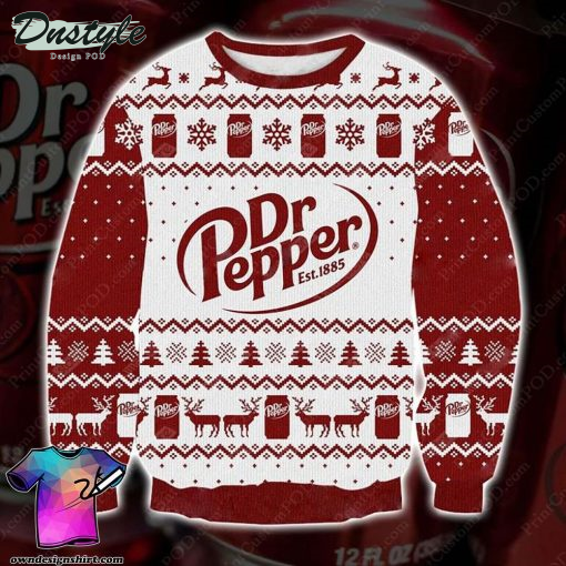 Dr Pepper Est.1885 Christmas Ugly Sweater
