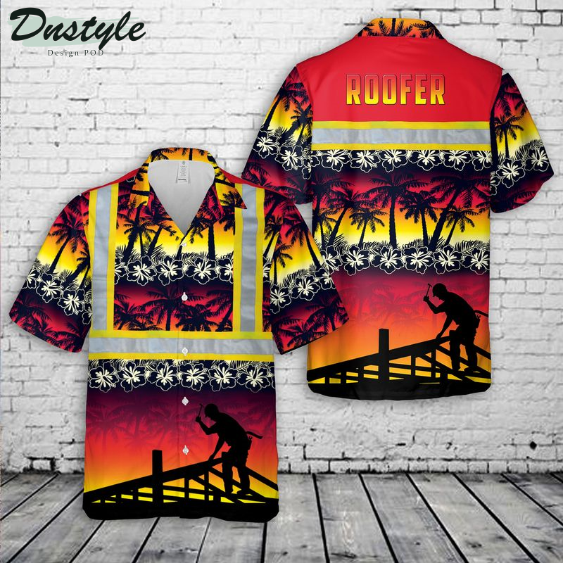 Roofer Sunset Hawaiian Shirt