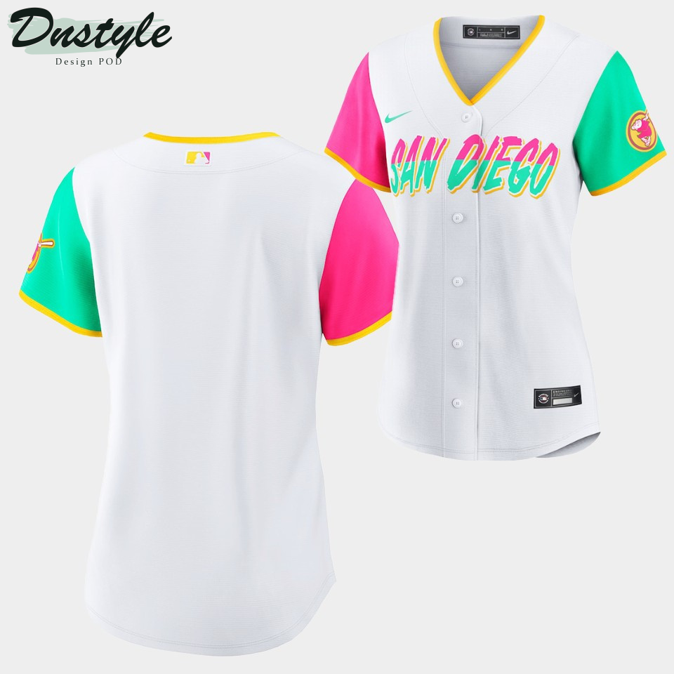 San Diego Padres 2022 City Connect White Lady Jersey Women