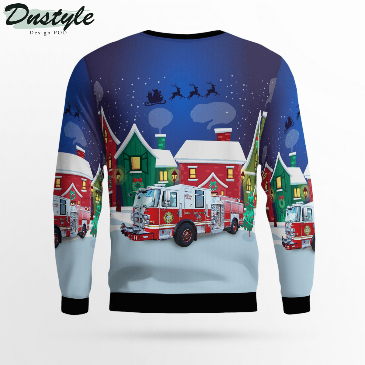 Jersey City Fire Department Ugly Christmas Sweater
