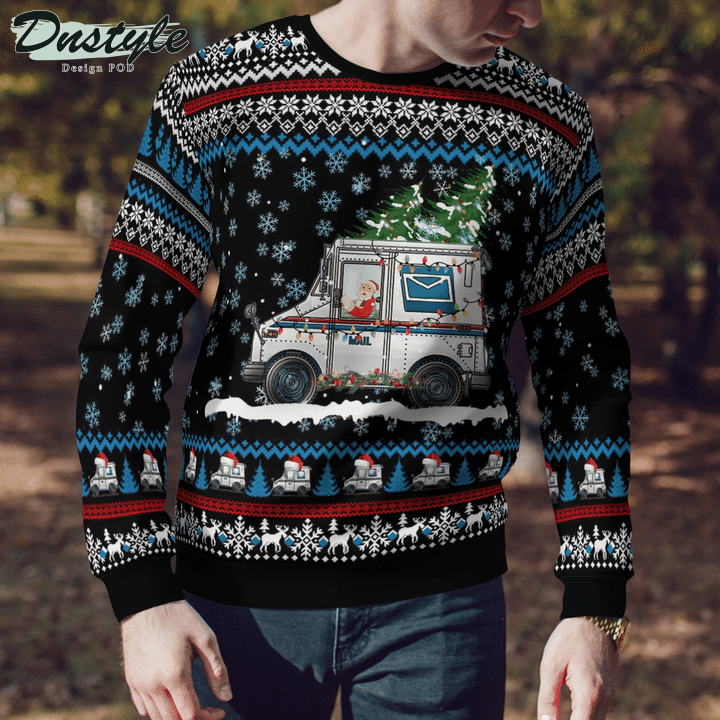 Postal Worker Ugly Merry Christmas Sweater