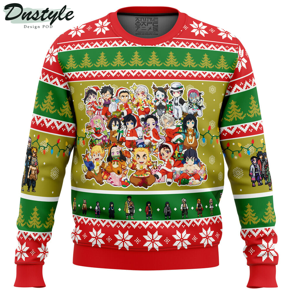 Christmas Demon Slayer Squad Demon Slayer Ugly Christmas Sweater