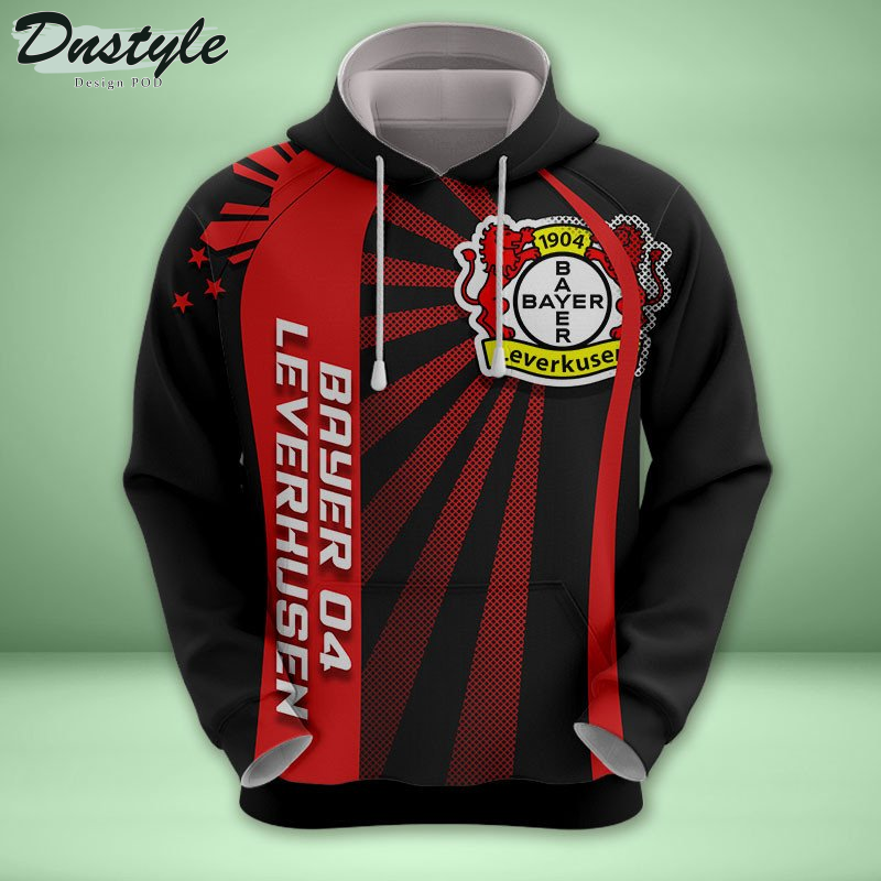 Bayer 04 Leverkusen Allover bedrucktes Hoodie-T-Shirt