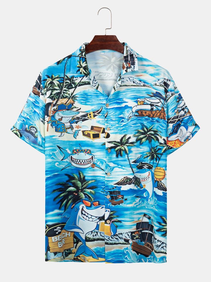 Sharp Coconut Tree Hawaiian Shirt
