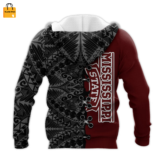 Mississippi State Bulldogs 3d Hoodie